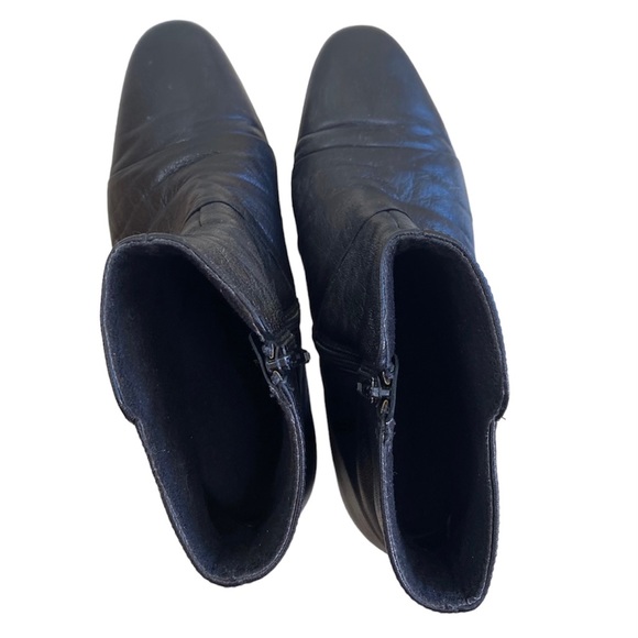 Munro American Black Zip up Bootie Faith Black Kid Size 9.5 Wide - Picture 6 of 11